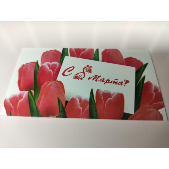Бірка "С 8 Марта", 50*90, 20 шт. Бірка "С 8 Марта", 50*90, 20 шт.