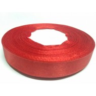 Стрічка атласна червона, 12 мм