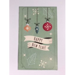 Бірка Happy New Year! кульки #9. 50 * 90, 20 шт.