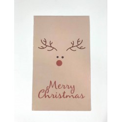 Бірка «Merry Christmas» Оленя #14. 50 * 90, 20 шт.
