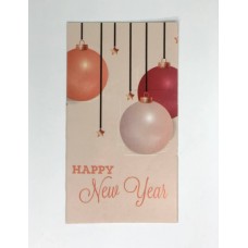 Бирка «Happy New Year» новогодние игрушки #20. 50*90, 20 шт.