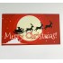 Бірка Merry Christmas! червоний горизонтальний #21. 50 * 90, 20 шт.