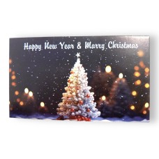 Открытка «Merry Christmas and Happy New Year» №2, 50*90, 20 шт.