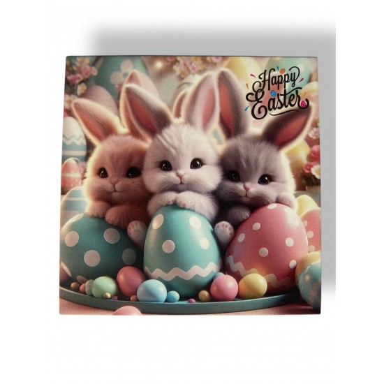Бірка "Happy Easter" №1, 90*90, 1 шт.