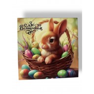Бірка "Happy Easter" №2, 90*90, 1 шт.