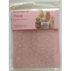 Квітковий комплект текстурного листа для кондитерських шедеврів "Floral", 6 шт. різних