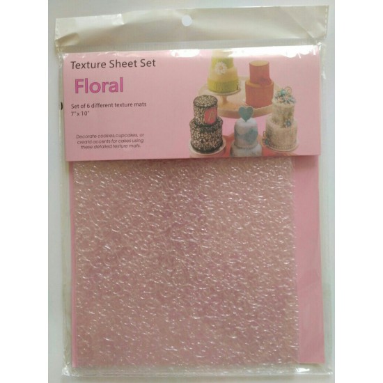 Квітковий комплект текстурного листа для кондитерських шедеврів "Floral", 6 шт. різних Квітковий комплект текстурного листа для кондитерських шедеврів "Floral", 6 шт. різних