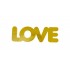Топер акриловий боковий “Love” золото, 80*27