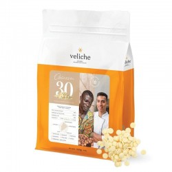 Натуральный белый шоколад Veliche WHITE OBSESSION 30%, 200 г