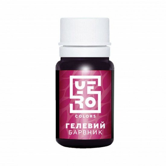 Гелевий барвник YERO вишня, 20 мл Гелевий барвник YERO вишня, 20 мл