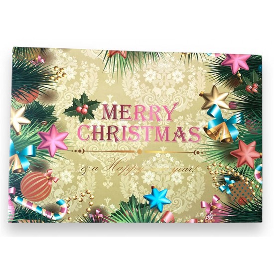 Коробка "Merry Christmas" без окошка на 12 капкейков, 354*241*90