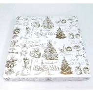 Коробка для пряників "Merry Christmas", без вікна, 200*200*30