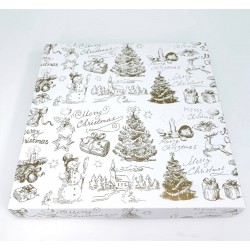 Коробка для пряників "Merry Christmas", без вікна, 200*200*30
