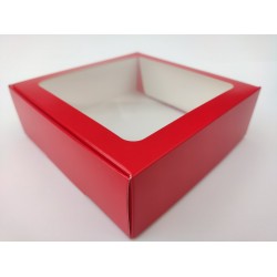 Коробка "Красная" с окном, 200*200*50