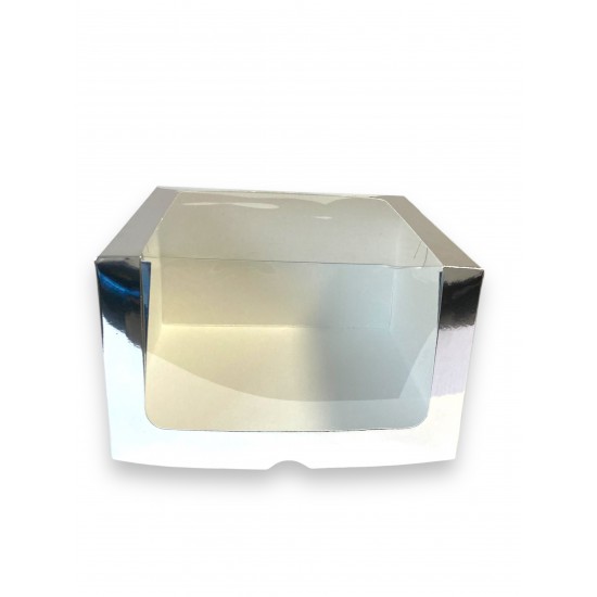 Коробка для торта "Серебро", 250*250*150