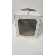 Коробка для торта із квадратним вікном, 280*280*300