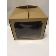 Коробка для торта "Бура-бура" з вікном, 300*300*300