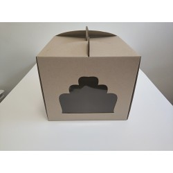 Коробка для торта "Бура-бура" з вікном, 300*300*250
