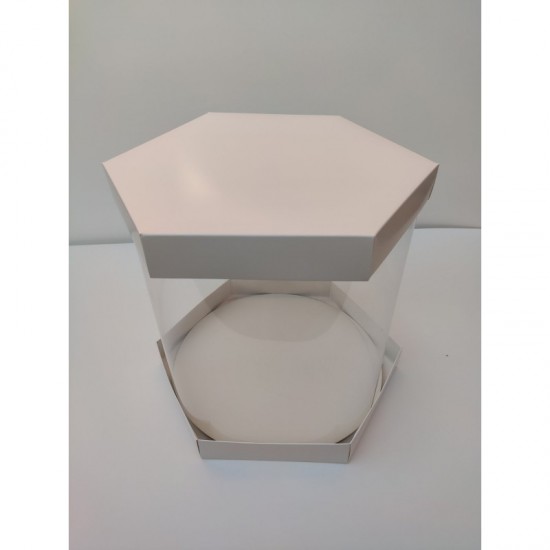 Коробка "Шестигранная" для торта, цветов; 300*250 мм