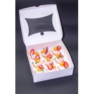 Коробка для 9 капкейків, вікно "кекс", 240*250*90