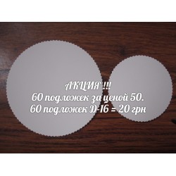 Підкладка, діаметр 160. Акція – 60 шт.