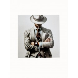 Бірка «man`s style». 60*60, 20 шт.