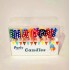 Свічки для торту "Happy Birthday" різнокольорові