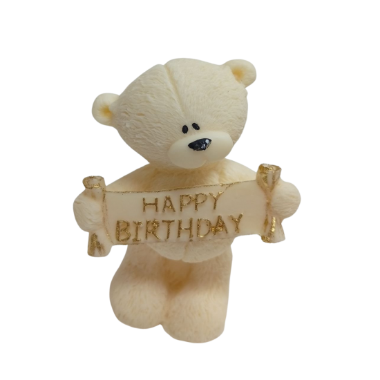 Фігурка із кондитерської глазурі «Ведмедик Heppi Birsday»