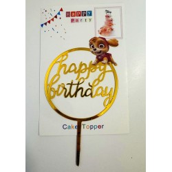 Топпер "Happy birthday” Щенячий патруль №2, акриловий пластик, 110*170 Топпер "Happy birthday” Щенячий патруль №2, акриловий пластик, 110*170