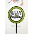Топпер "Happy birthday” в кругу №1, акриловый пластик, 110*170