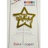 Топпер "Happy birthday” Белая звезда, акриловый пластик, 110*170