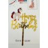 Топпер "Happy birthday” Єдиноріжка №9, акриловий пластик, 110*160