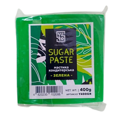 Мастика для тортів Yero Colors зелена, 400 г