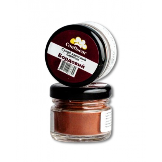 Барвник Confiseur сухий жиророзчинний "Бордовий", 30 мл