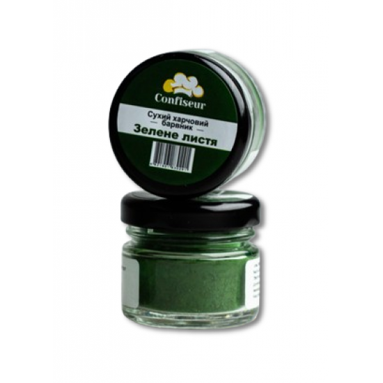 Барвник Confiseur сухий жиророзчинний "Зелене листя", 30 мл