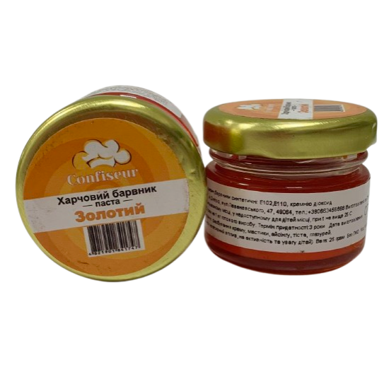 Барвник-паста Confiseur "Золотий", 25 г