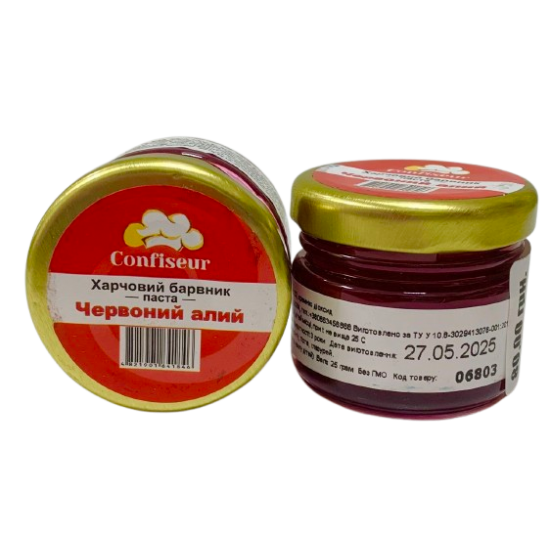 Барвник-паста Confiseur "Червоний алий", 25 г