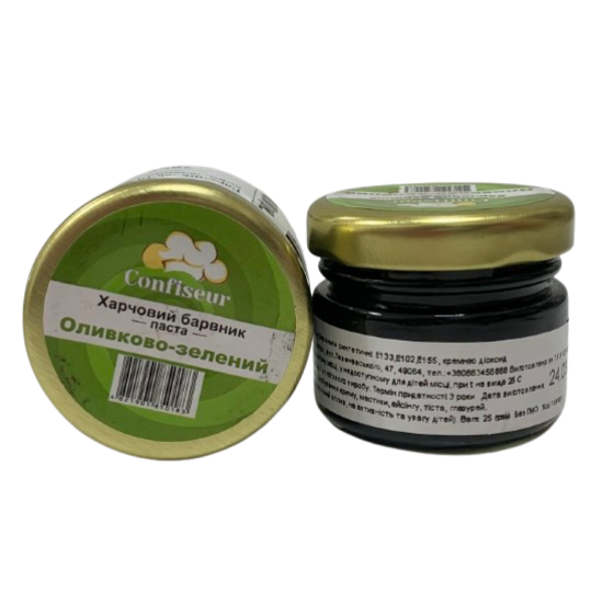 Барвник-паста Confiseur "Оливково-зелений", 25 г