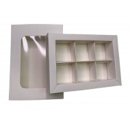 Коробка для 6 конфет с бортиком, 151*108*30