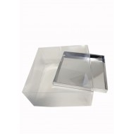 Коробка "Аквариум" серебро, 170*170*80мм