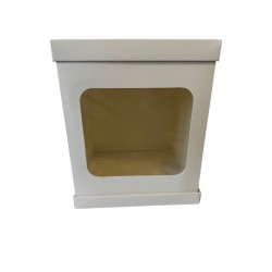 Коробка для торта з вікном з трьох частин, 250*250*300