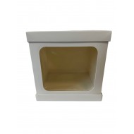 Коробка для торта з вікном з трьох частин, 250*250*250