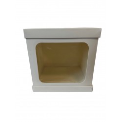 Коробка для торта с окном из трех частей, 250*250*250