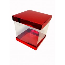 Коробка "Панорама" червона, 200*200*200