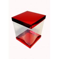 Коробка "Панорама" червона, 200*200*250