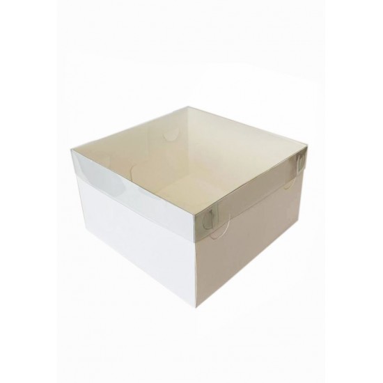 Коробка для торта з пластиковою кришкою, 250*250*150