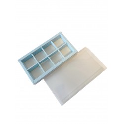 Коробка для моті на 8 шт. блакитна, 258*128*35 Коробка для моті на 8 шт. блакитна, 258*128*35