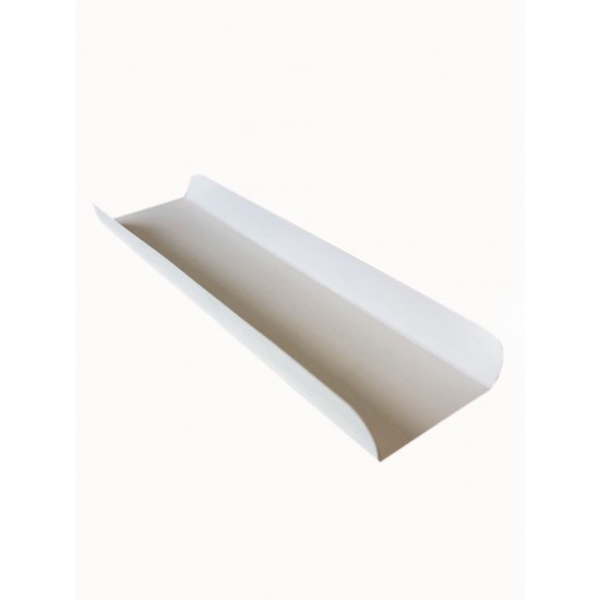 Підкладка біла з крейдованого картону, 250*58*20